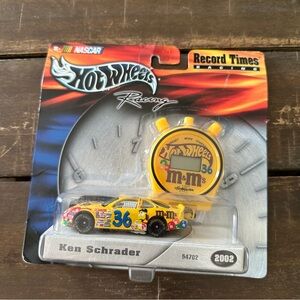 VINTAGE NASCAR Hot Wheels 2002 M&M's Racing Team Ken Schrader #36 Car NIB